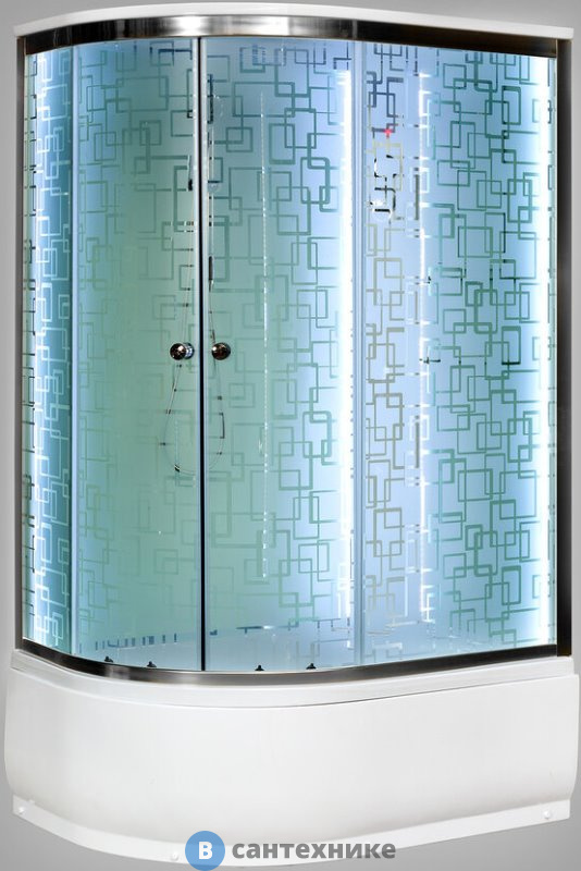 Душевая кабина Deto ЕМ4512 R LED (1200*800*2200)