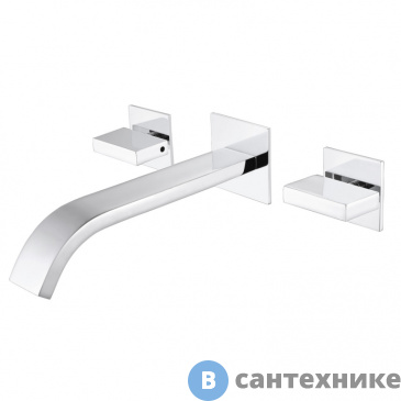 картинка Смеситель ABBER Wasserfall AF8612 для раковины скрытого монтажа, хром