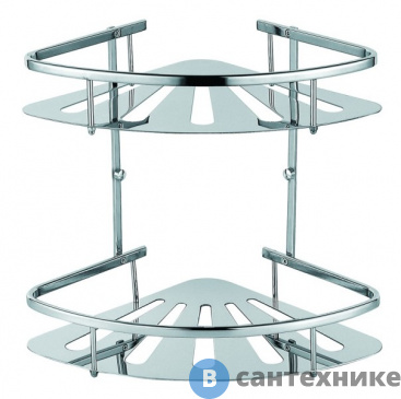 картинка Полка AZARIO AZ-836-2 угловая двухэтажная, хром