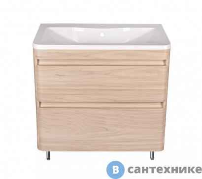 картинка Тумба Style line напольная Атлантика 70, Люкс ясень перламутр, PLUS (2000949236971)