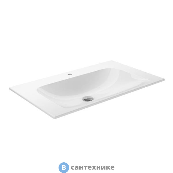 Умывальник Keuco PLAN керамический, для смесителя на 1 отверстие, 805х17х494 мм, белый (32960318001)