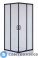 картинка Душевой уголок Taliente TA-09092-1CB квадрат, прозр. стекло 6 мм, чёрный профиль 90*90*195 см, без поддона