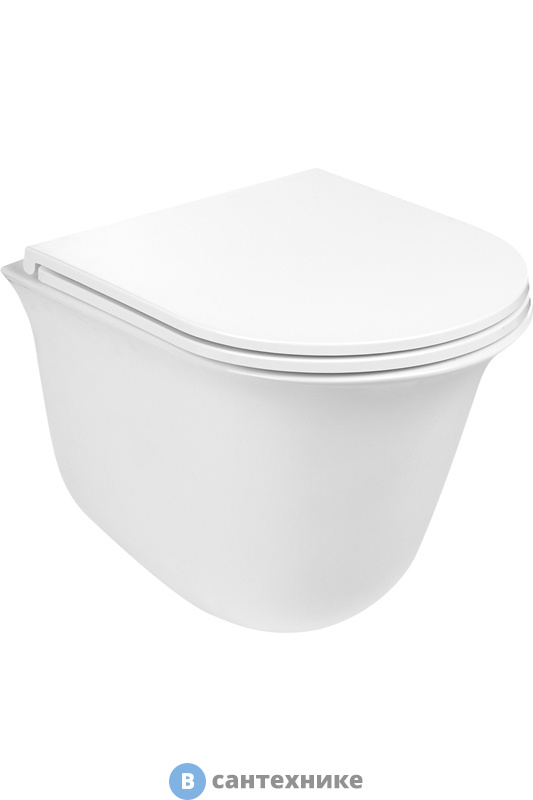 Унитаз с инсталляцией WELTWASSER и кнопкой смыва (AMBERG 350 + TELBACH 004 GL-WT + AMBERG RD-CR)