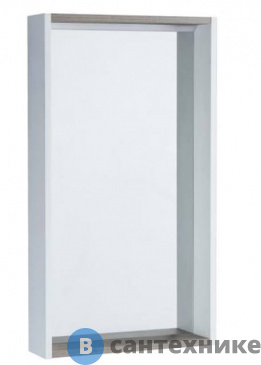 картинка Зеркальный шкаф Акватон Бэлла 46 Белый/Джара (1A221702BBAZ0)