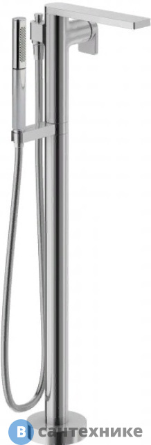 Смеситель Jacob Delafon COMPOSED E73087-CP для ванны, напольный   ручной душ (хром)