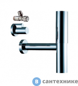 картинка Сифон Hansgrohe Flowstar 52120000 для раковины, бутылочный, хром