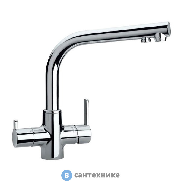 Смеситель Paini 92CR6433VEB90DAKM Arena для кухни, на 3 воды, хром