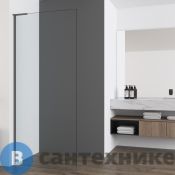Душевая перегородка Vincea Волк-Ин (Walk-In) VSW-7HA800CLGM, 800*2000, вороненая сталь, стекло прозрачное