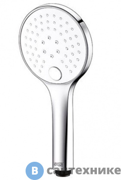 картинка Лейка для душа WasserKRAFT A061 3-функциональная хромоникелевое покрытие, ABS-пластик