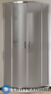 картинка Душевой уголок Vincea City VSQ-5CT900MT, 900*900, хром, стекло текстурное, без поддона