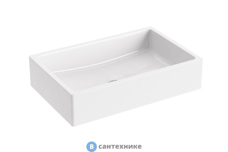 Умывальник Ravak FORMY 01 600 D белый со скрытым переливом (XJL01260000)