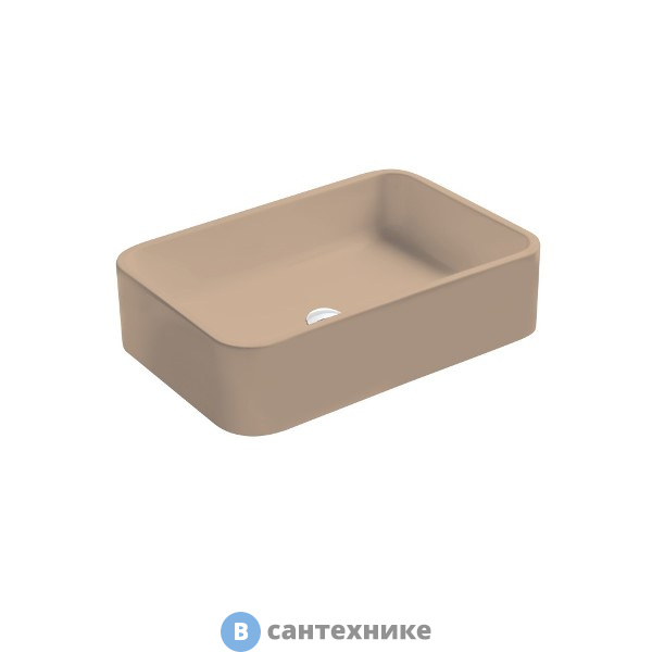 Раковина AXA Cosa 8621010 накладная прямоугольная 600х450х160 мм, Sahara Matt