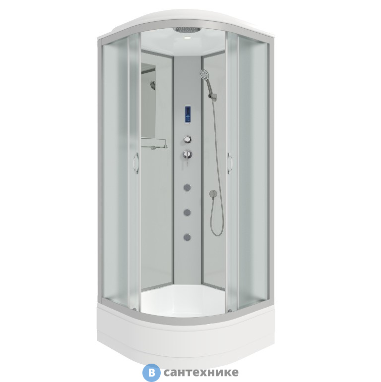 Душевая кабина Niagara NG-3302-14F (1000х1000х2150) средний поддон, стекло матовое