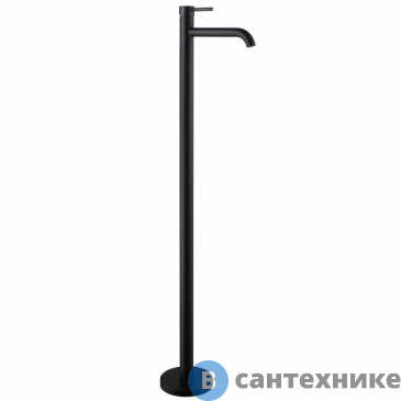 картинка Смеситель ABBER Wasser Kreis AF8140B напольный для раковины, чёрный матовый