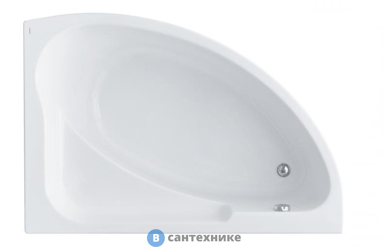 Ванна акриловая Santek Гоа 150х100 правосторонняя (1WH112032), без каркаса и сифона