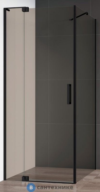 Душевой уголок Cezares SLIDER-AH-1-90-90/100-BR-NERO без поддона