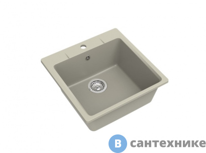 картинка Кухонная мойка EWIGSTEIN Gerd 50 1-чаша 510*510мм топаз