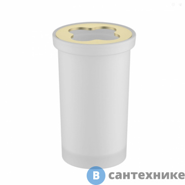 картинка Стакан Timo Saona 13233/17 настольный для зубных щеток золото матовое