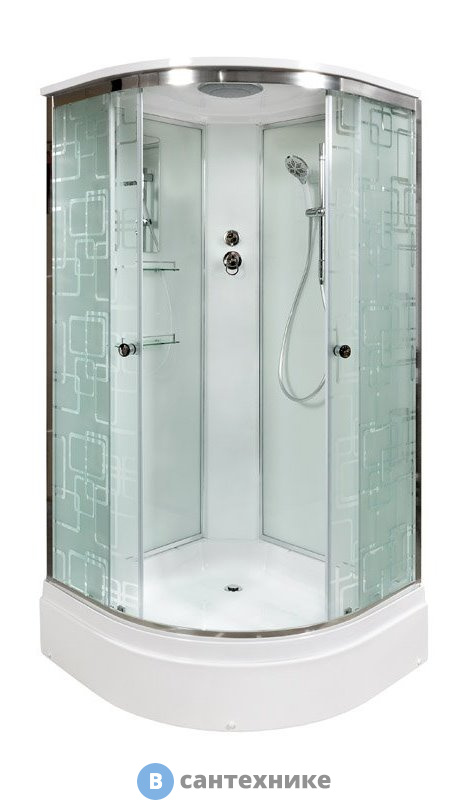 Душевая кабина Deto ЕМ2710 стандартная (100х100х220 см)