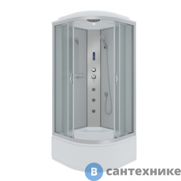 картинка Душевая кабина Niagara NG-2308-14F (900х900х2150) высокий поддон, стекло матовое