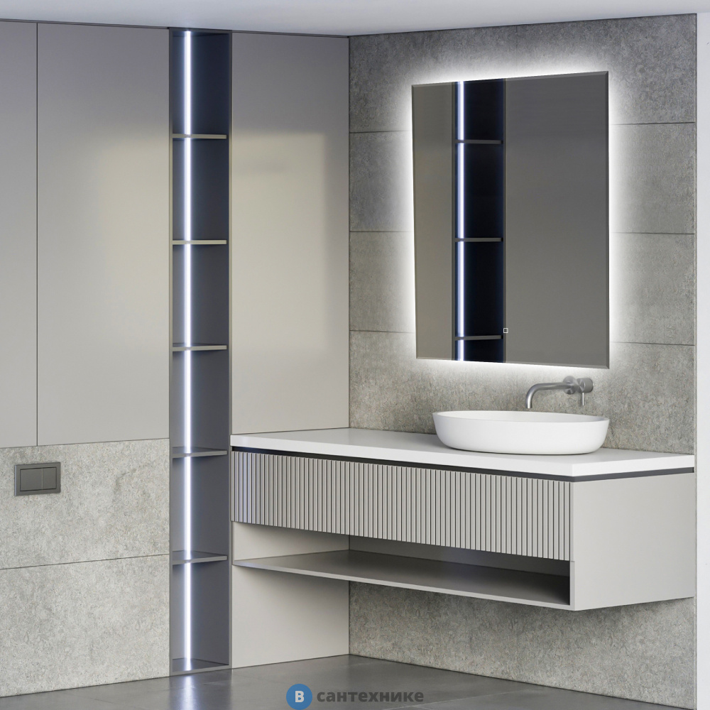 Зеркало ABBER See AG6103S-0.6 с подсветкой, сенсорный выключатель, диммер