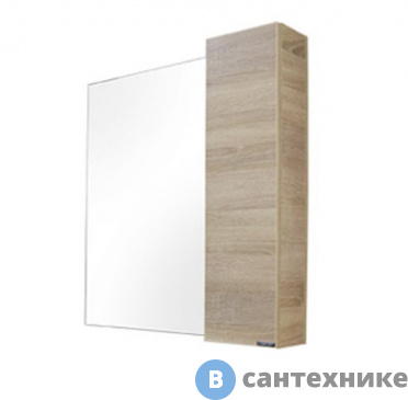 картинка Зеркало-шкаф Comforty Тромсе-80 дуб сонома