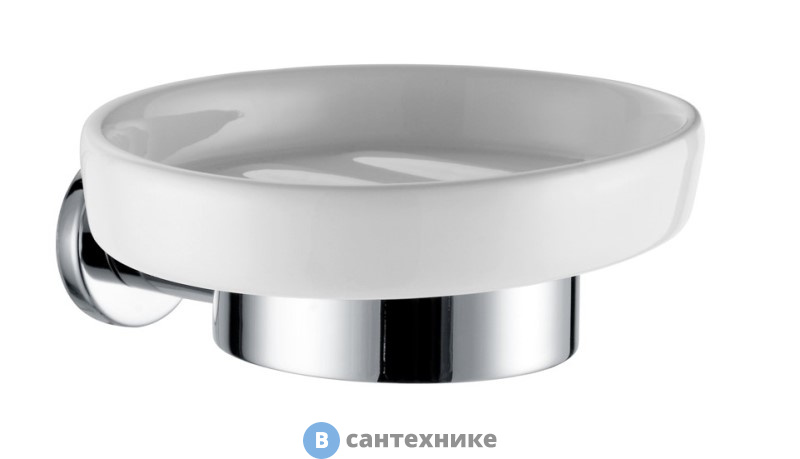 Мыльница AZARIO FORNY керамическая, хром (AZ-88308)