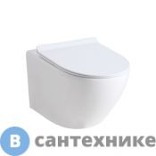 Унитаз подвесной Orange C07-100w безободковый, с микролифтом