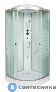 картинка Душевая кабина Deto L 908 с гм. и эл. (80х80х215 см)