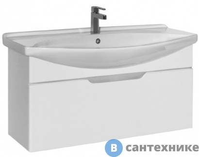 картинка Тумба под раковину Dreja Laguna 105, белая (99.0104)