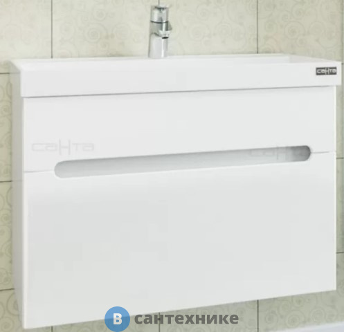 Тумба под раковину СанТа Лондон-70 2 ящ, подвес. ум. Classic 70 (224003л)