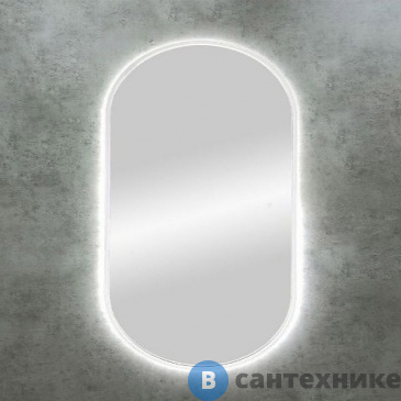 картинка Зеркало Art & MAX Bari 700х1100 White с подсветкой (AM-Bar-700-1100-DS-F-White)