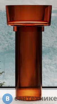 картинка Раковина ABBER Kristall AT2702Opal отдельностоящая прозрачная