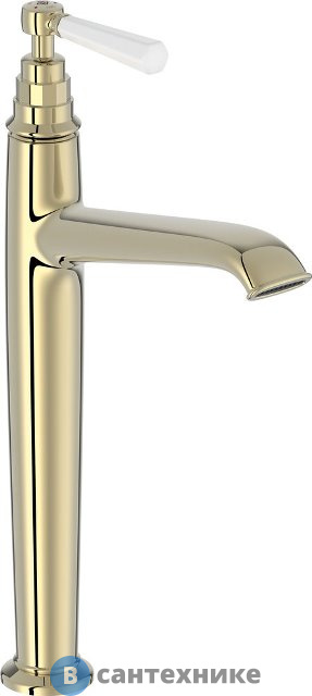 Смеситель Jacob Delafon CLEO 1889 E24309-BGG высокий для раковины без д/к, глянцевое золото