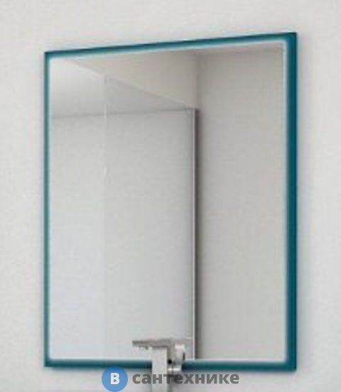 Зеркало Cezares TIFFANY 45045 со встроенной LED подстветкой, системой Антизапотевания, реверсивное Blu Petrolio (73x90)