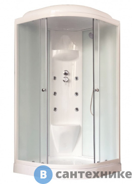 картинка Душевая кабина Royal Bath RB 100HK7-WC 1000x1000x2170 (белое/матовое)