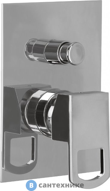 Смеситель Cezares LEVICO-VDIM-01-Cr встраиваемый, однорычажный для душа с переключателем, хром