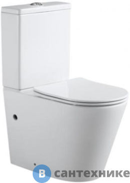 картинка Унитаз Aquanet Atago 2.0 C1 с сидением (Soft Close-SLIMSEAT) (243546) без бачка