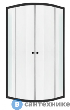 картинка Душевой уголок AM.PM W85G-205-090GT Joy 90х90, без поддона, стекло прозрачное, профиль графитовый
