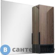 Зеркало-шкаф Comforty Франкфурт-90 дуб шоколадно-коричневый