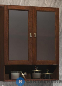 картинка Шкаф OPADIRIS Клио 63 подвесной  2 створчатый, цв. нагал, с матовым стеклом