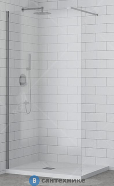 Душевая перегородка RGW WA-001 90*195 хром/прозрачное(Easy)/10 мм (351000109-11)