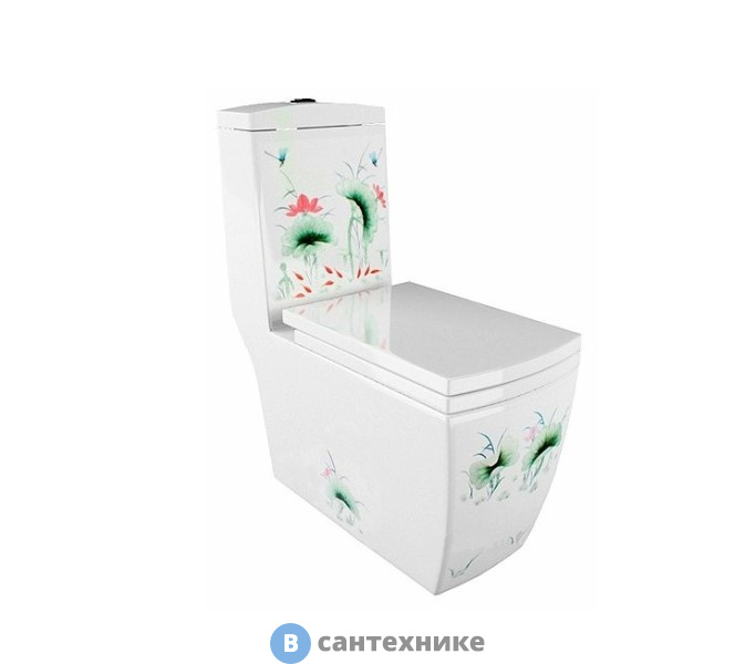 Унитаз с бачком Arcus 050 моноблок белый LJ (без сиденья)