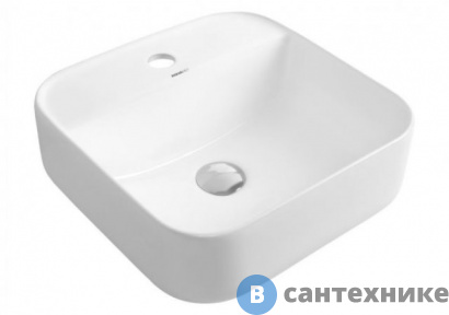 картинка Раковина Aquanet CITY-2 керамическая накладная 390*390*140 (211281)