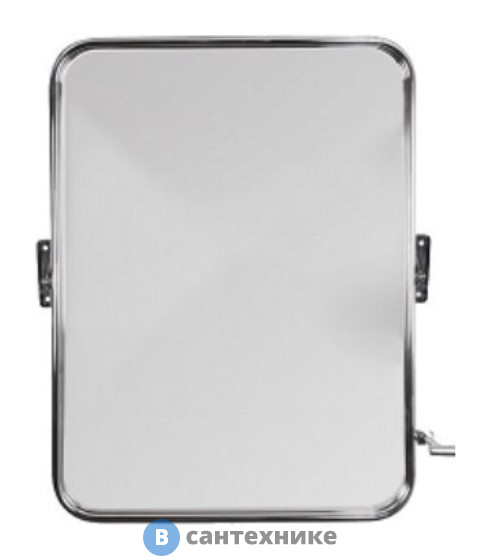 Зеркало Aquanika АКВ-68 для ММГ с регулиремым углом наклона O 18 без крепежа /60 х 80/ (нержавеющая сталь)