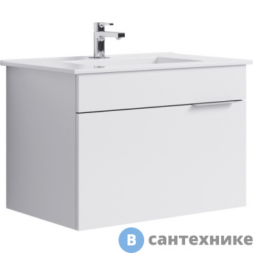 картинка Тумба под раковину Aqwella BRIG 75 Br.01.07/1/W (подвесная, белый)