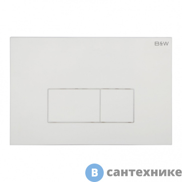 картинка Клавиша смыва Black&White WPI-09541 серия V,Glossy Ivory (244х162х11)