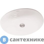Раковина Jacob Delafon Caxton E2210-0 встраиваемая снизу 49x41 cm, белая, с отв перелива