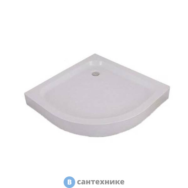 Душевой поддон Orange E01-100TB/T 1/4 круга 100 см (силенный каркас, 6 ножек, сифон)
