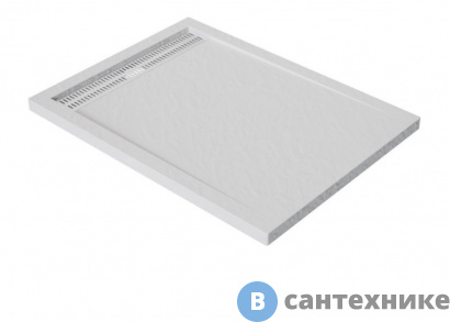 картинка Душевой поддон BelBagno TRAY-BB-DUE-AH-120/80-4-NERO-W0, без сифона